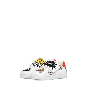 Kenzo Kids Multi-Logo Velcro Strap Sneakers