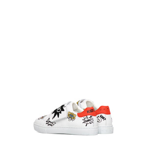 Kenzo Kids Multi-Logo Velcro Strap Sneakers