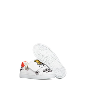 Kenzo Kids Multi-Logo Velcro Strap Sneakers