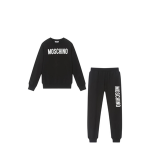 Moschino Kids Cotton Fleece Big Logo Sweatsuit