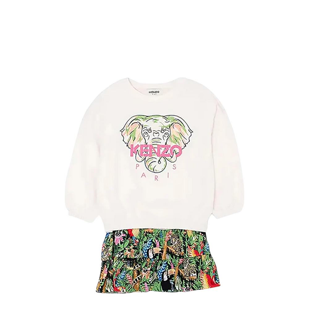 Kenzo Kids Tiger Floral Print Dress Set