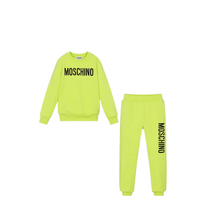 Moschino Kids Cotton Fleece Big Logo Sweatsuit