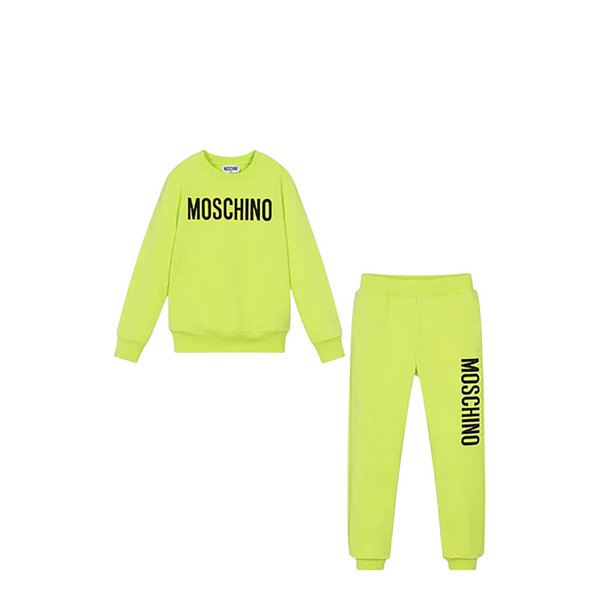 Moschino Kids Cotton Fleece Big Logo Sweatsuit
