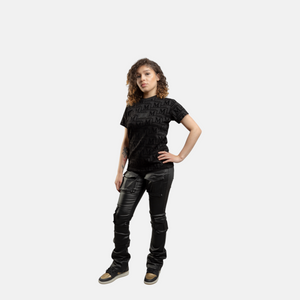 MDB Couture Women's Woven Monogram T-Shirt