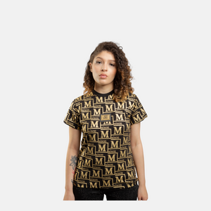 MDB Couture Women's Metallic Monogram T-Shirt