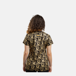 MDB Couture Women's Metallic Monogram T-Shirt