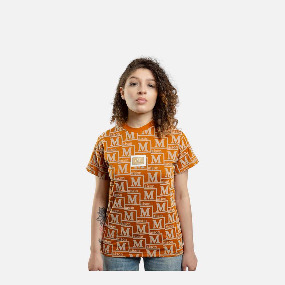 MDB Couture Women's Woven Monogram T-Shirt