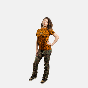 MDB Couture Women's Woven Monogram T-Shirt