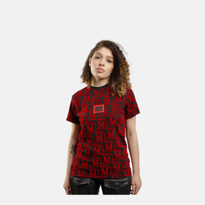 MDB Couture Women's Woven Monogram T-Shirt