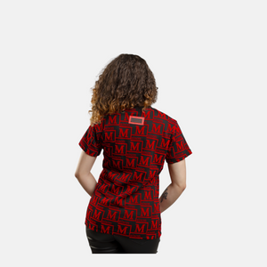 MDB Couture Women's Woven Monogram T-Shirt