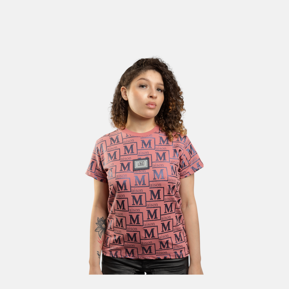 MDB Couture Women's Metallic Monogram T-Shirt