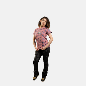 MDB Couture Women's Metallic Monogram T-Shirt