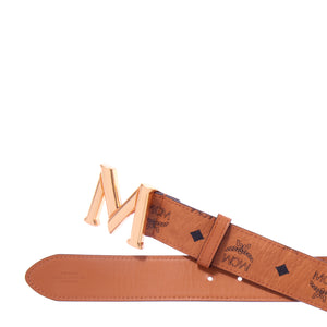 MCM Claus M Belt 1.5" in Visetos Cognac