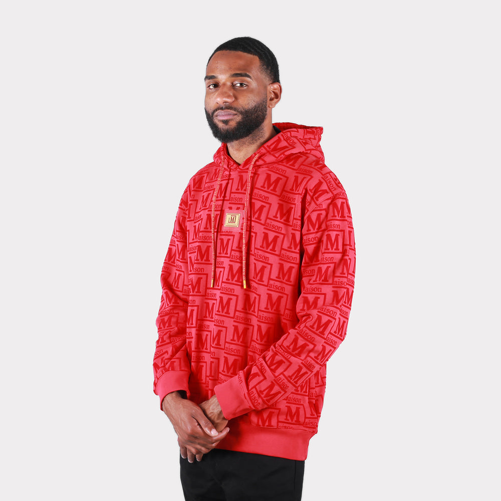MDB Couture Men's French Terry Monogram Hoodie