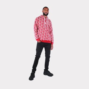 MDB Couture Men's Woven Monogram Hoodie