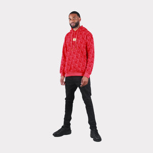 MDB Couture Men's French Terry Monogram Hoodie