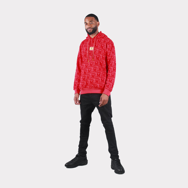MDB Couture Men's French Terry Monogram Hoodie