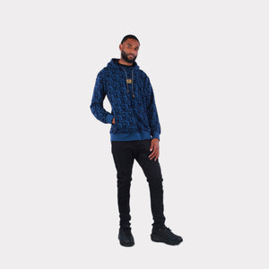 MDB Couture Men's French Terry Monogram Hoodie