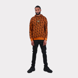 MDB Couture Men's Woven Monogram Hoodie