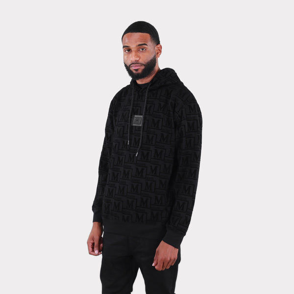 MDB Couture Men's French Terry Monogram Hoodie