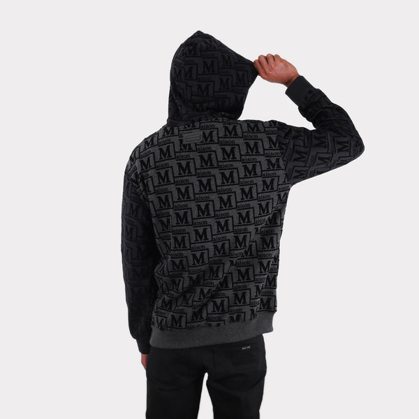 MDB Couture Men's French Terry Monogram Hoodie