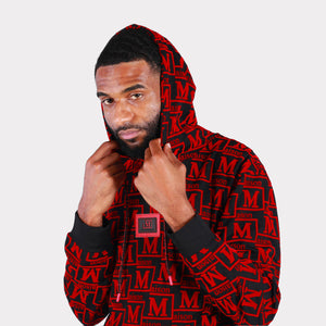 MDB Couture Men's Woven Monogram Hoodie