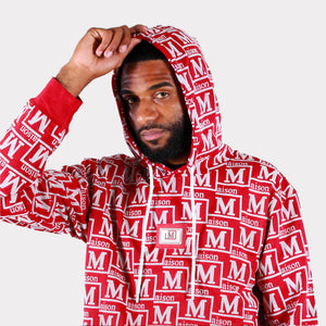 MDB Couture Men's Woven Monogram Hoodie