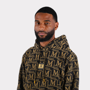 MDB Couture Men's French Terry Monogram Hoodie
