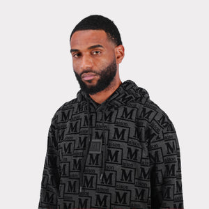 MDB Couture Men's French Terry Monogram Hoodie