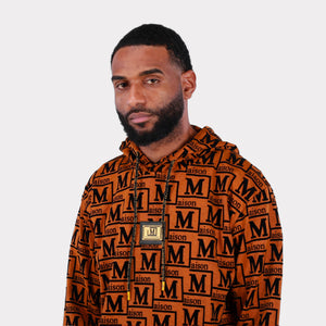 MDB Couture Men's Woven Monogram Hoodie