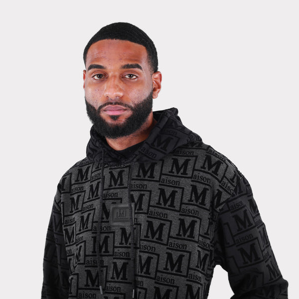 MDB Couture Men's French Terry Monogram Hoodie