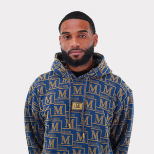 MDB Couture Men's French Terry Monogram Hoodie