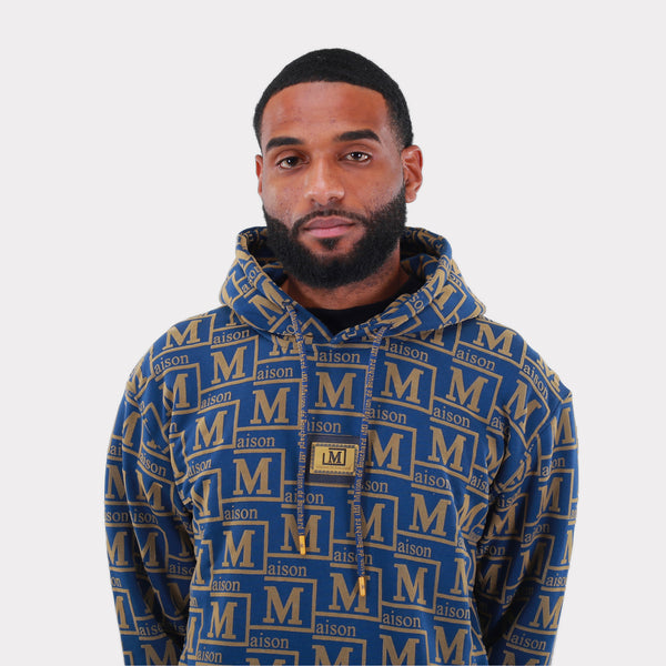 MDB Couture Men's French Terry Monogram Hoodie