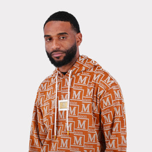 MDB Couture Men's Woven Monogram Hoodie