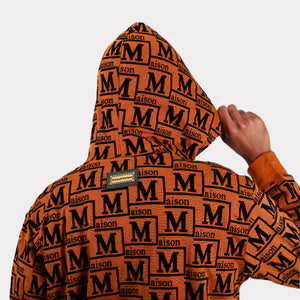 MDB Couture Men's Woven Monogram Hoodie