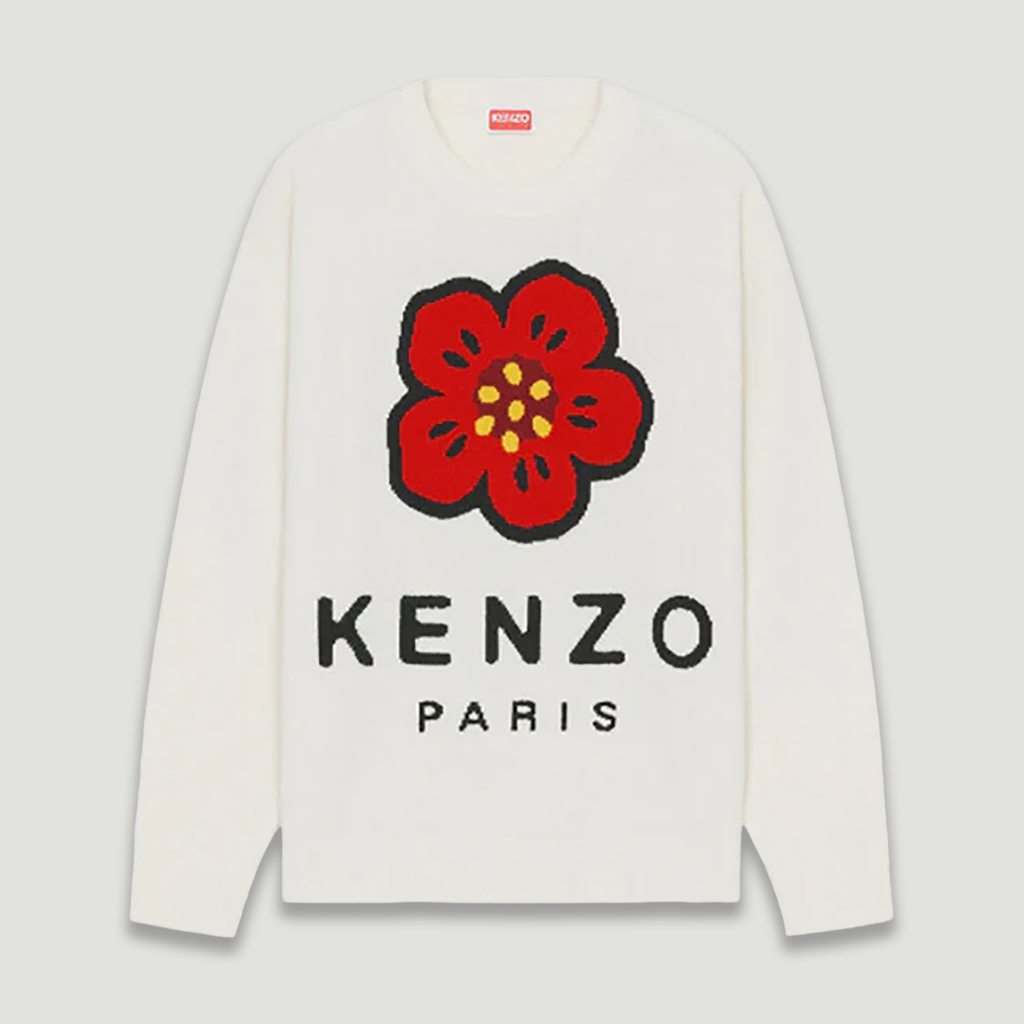 Kenzo Paris Men's 'Boke Flower' Merino Wool Jumper Sweater