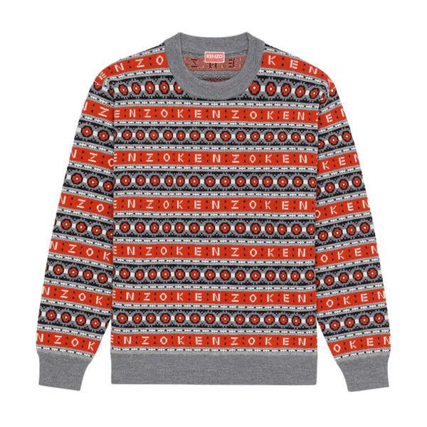 Kenzo Men's Merino Wool Jacquard Jumper Sweater