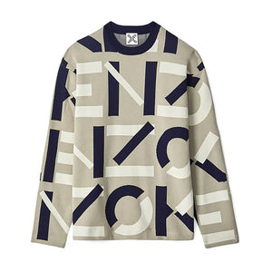 Kenzo Men's Jacquard Monogram Comfort Jumper Sweater