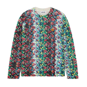 Kenzo Men's 'Blurred Flowers' Wool Jumper Sweater