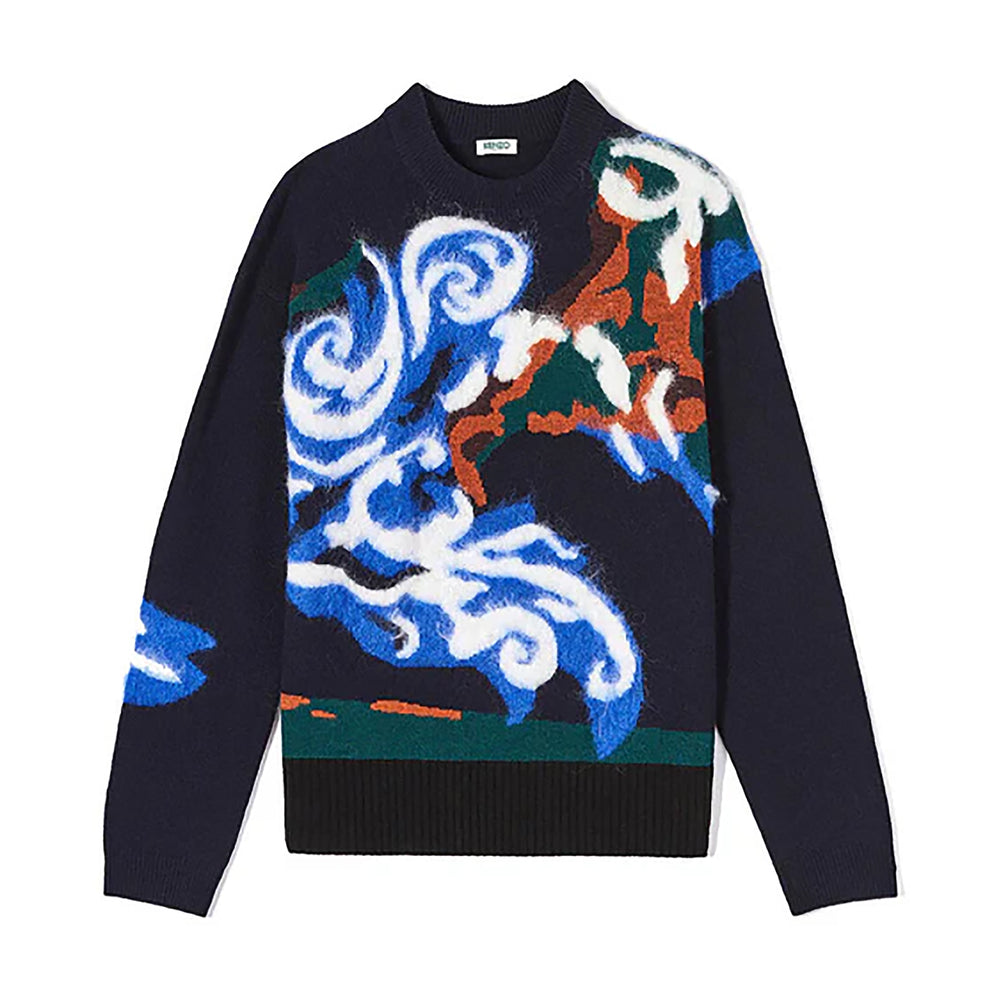 Kenzo Men's "Kenzo World" Knit Jumper Sweater