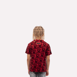MDB Couture Kids Woven Monogram T-Shirt