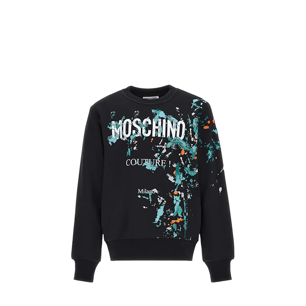 Moschino Kids Paint Splatter Fleece Sweatshirt