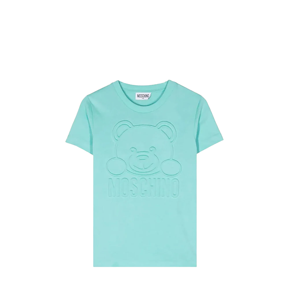 Moschino Kids Embossed Bear Logo T-Shirt