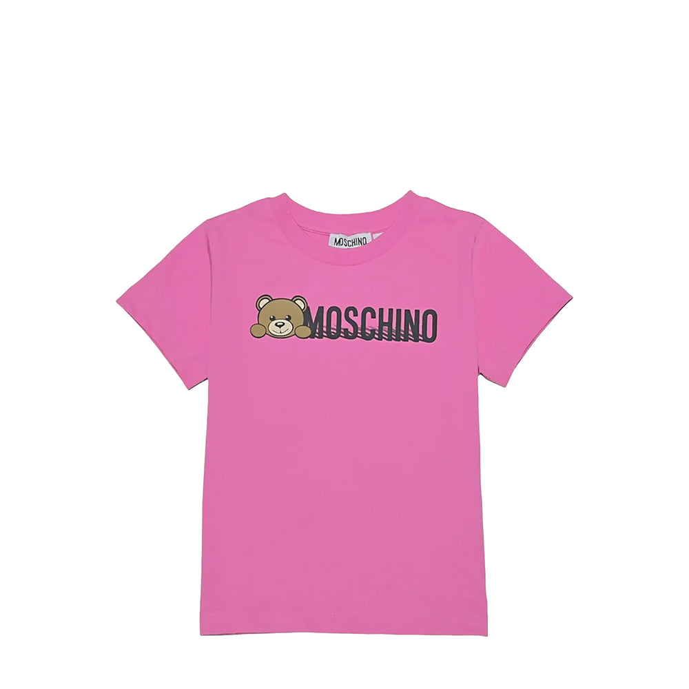 Moschino Kids Teddy Bear Logo T-Shirt