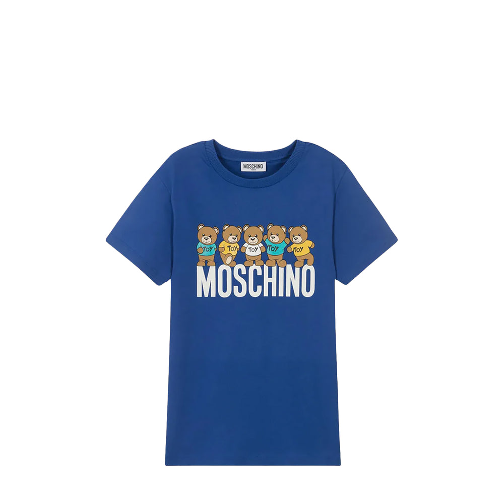 Moschino Kids Multi-Teddy Bears Logo T-Shirt