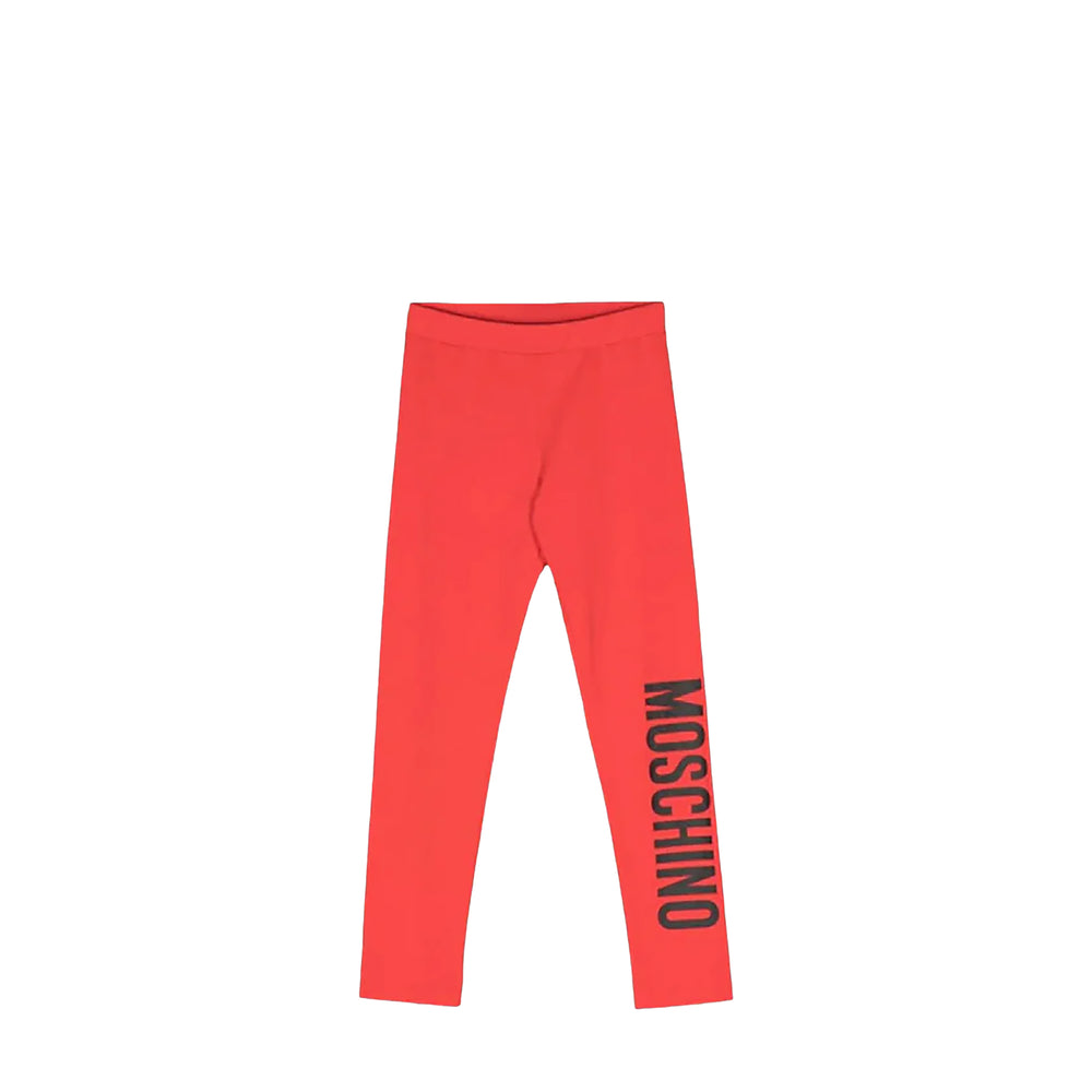 Moschino Kids Stretch Cotton Logo Leggings