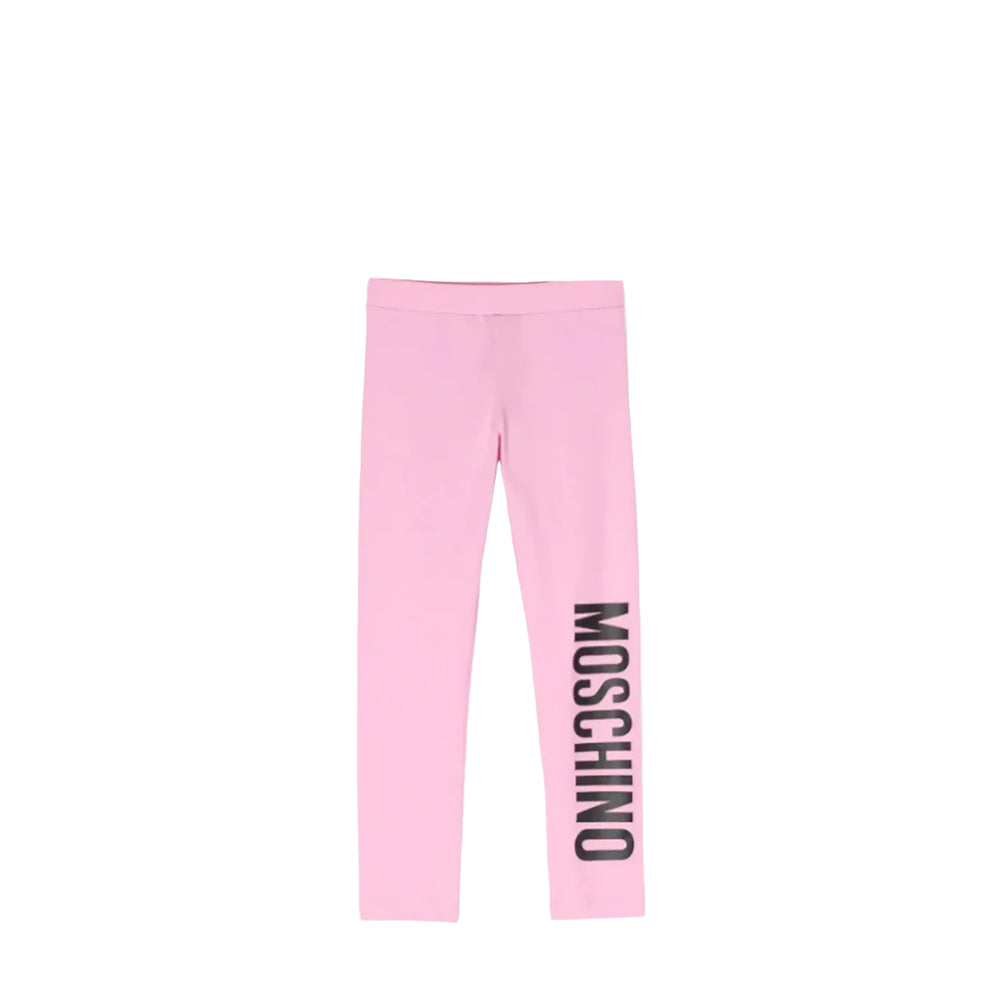 Moschino Kids Stretch Cotton Logo Leggings