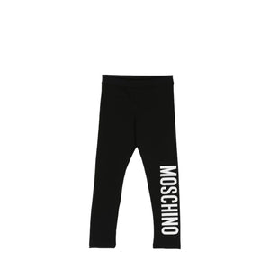 Moschino Kids Stretch Cotton Logo Leggings