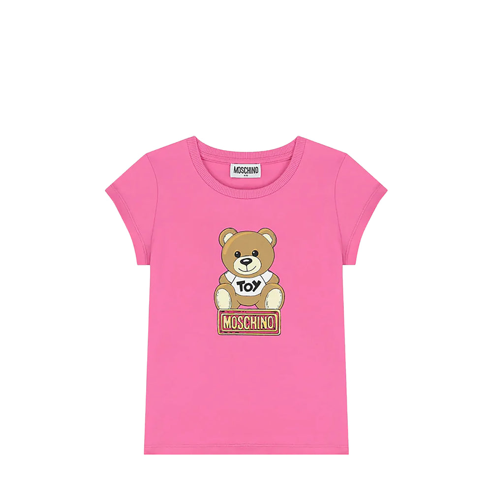 Moschino Kids Teddy Bear Logo T-Shirt