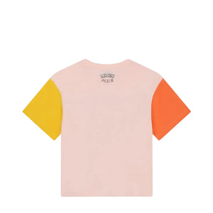 Kenzo Kids Varsity Tiger Color Block Short Sleeve T-Shirt